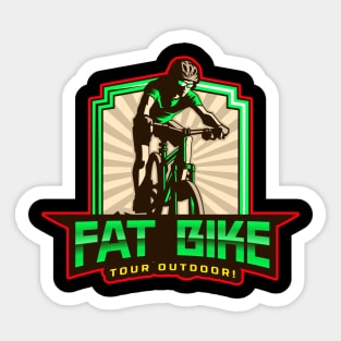 Fat Bike Tour Outdoor Sticker